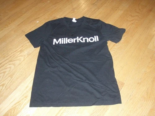 herman MILLER KNOLL mid-century modern furniture EMPLOYEE dbl-sided T-Shirt M
