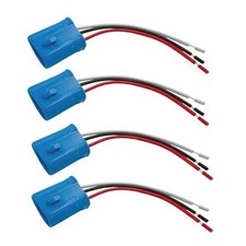 4Pcs 9004 9007 Male Bulb Socket Headlight Adapter Connector Wiring Harness