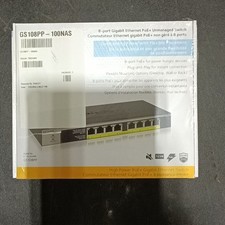 Netgear GS108PP 8-port Gigabit Ethernet Unman...