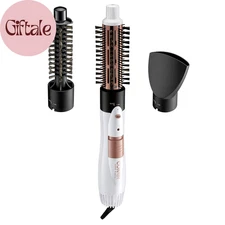 Double Ceramic 3-In-1 Hot Air Brush, 1000W, Interchangeable 1¼" Thermal & ¾” Boa