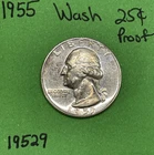 1955 Washington Quarter 25c Proof 90% Silver