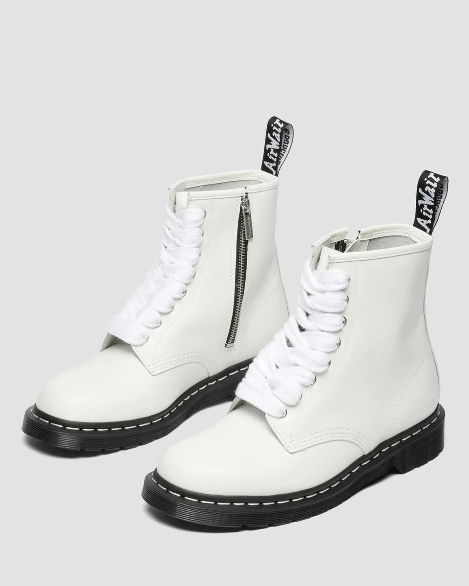 Dr. Martens Japan Exclusive 1460 ZIP White Stitch 8-Eye Boots