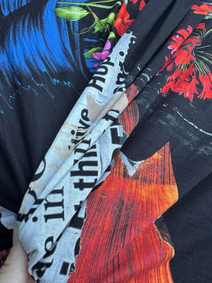 Deadstock Jersey Stretch Knitted Fabric By The Yard 100% Cotton Fabric Width 55 - Image 4 of 4