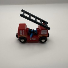 Wooden Train Track Brio Fire Engine Carriage