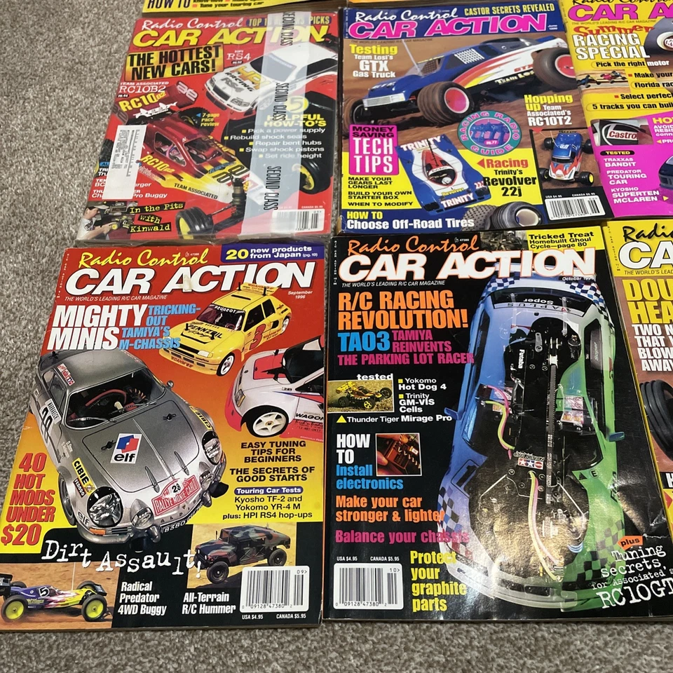 1996 RC Car Action Magazine some SEALED! COMPLETE Year Run Vintage Radio Control - Image 2 of 4