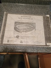 Original Fedex Field construction blueprints Jack Kent Cooke autograph on cover