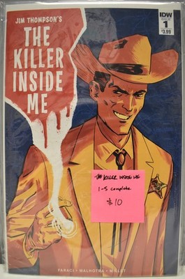 The Killer Inside Me 1-5 Complete Set IDW Publishing