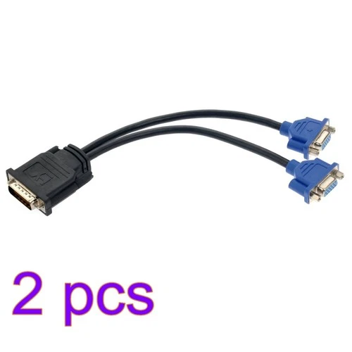 2 Stück -59 59-poliger Stecker auf Dual-VGA-Buchse,