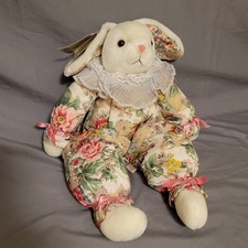 Plush Creations 17" Easter Bunny 1525 Floral Bunny 1990