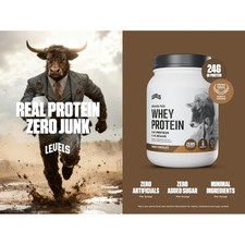Levels Grass Fed Whey Protein Powder, No Artificials, 24G of Protein