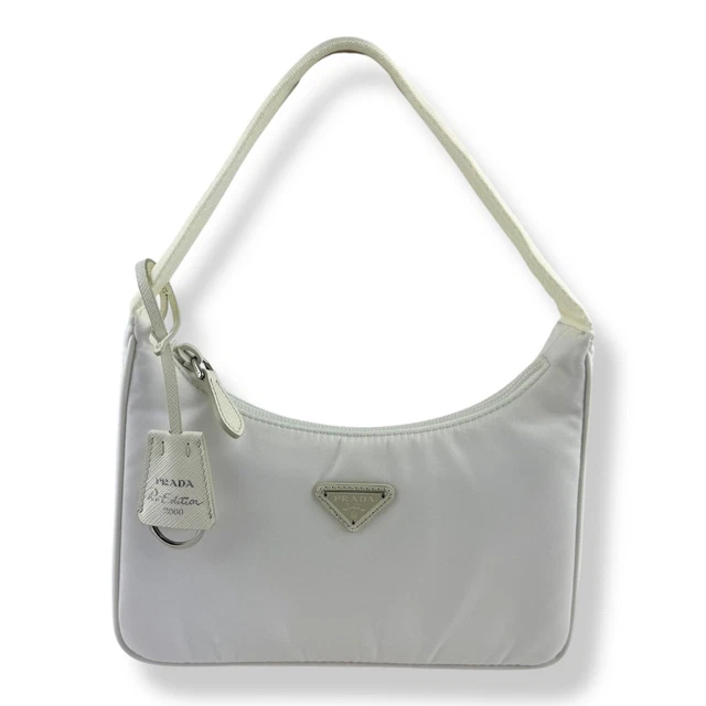 Prada Re-Editon 2000 White Nylon Handbag BRAND NEW AND UNWORN