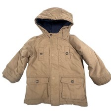 Jacadi Paris Kids Tan Hooded Parka Jacket 23M 18-24 Months