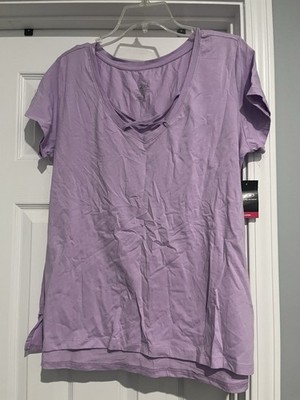 Pro player V-Neck T-shirt short sleeve  Lavender Purple X-Large New