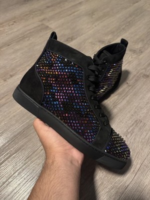 Christian Louboutin Louis Strass LTD 75/170 Loubiguana Stud Spike Sneaker NEW