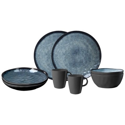 BRUNNER MELAMIN GESCHIRR SET CAMPERVAN WOHNWAGEN WOHNMOBIL MODERN GESCHIRRSET 8-TEILIG