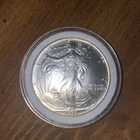 1993 U.S. Mint American Silver Eagle One Dollar 1 oz .999 Silver Coin in Capsule