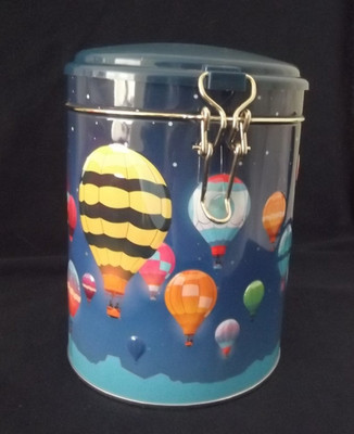 seltene  '' E. Otto Schmidt ''  Nürnberg Lebkuchen - Dose ein muß für Ballonfahrer