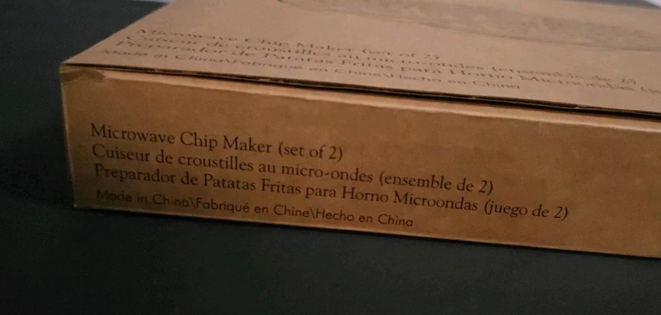 Pampered Chef Microwave Chip Maker Set Of 2 New In Box Silicone - Image 2 of 4