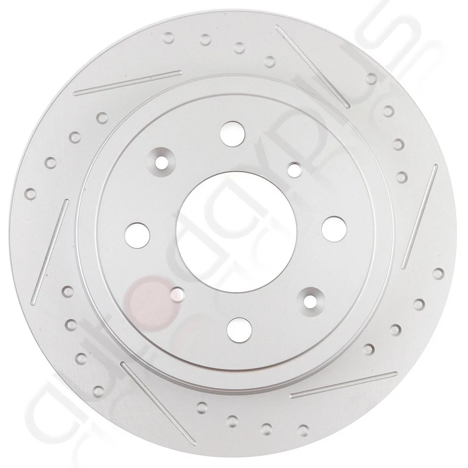 Rotores de freno traseros y pastillas de cerámica para Acura Integra Honda Civic CRX Prelude Foto 2 de 4