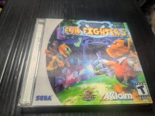 Fur Fighters (Sega Dreamcast, 2000) Complete w/ Manual + Reg Card Lenticular