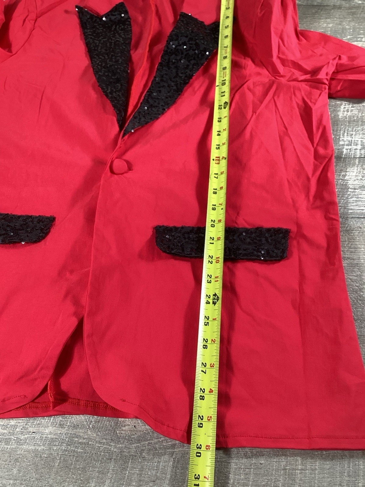 Mixify Weissman Red Sequined Blazer Boys XL 16/18 Dance Costume Stage Jacket image 5