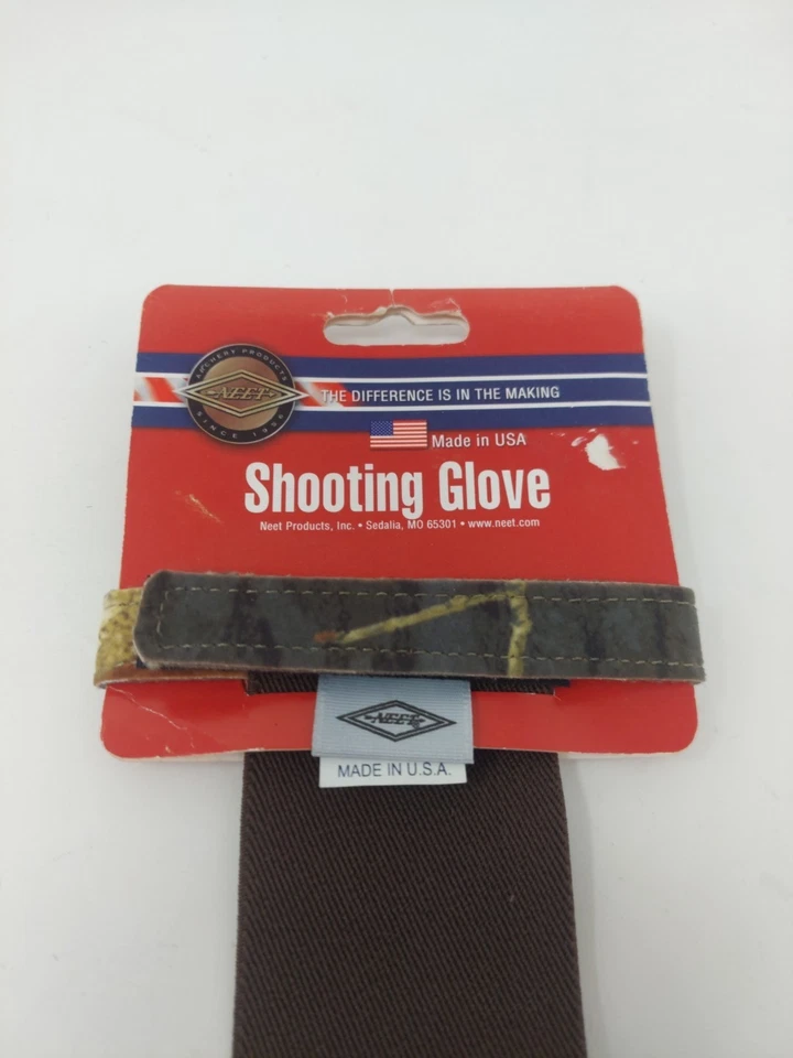 Neet Archery Adult XL Shooting Glove: Mossy Oak Break Up Camo Leather 60544 - Image 3 of 4