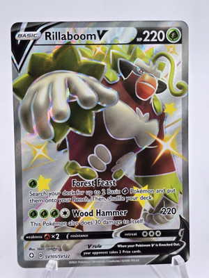 Rillaboom V SV105/SV122 Shining Fates: Shiny Vault Holo