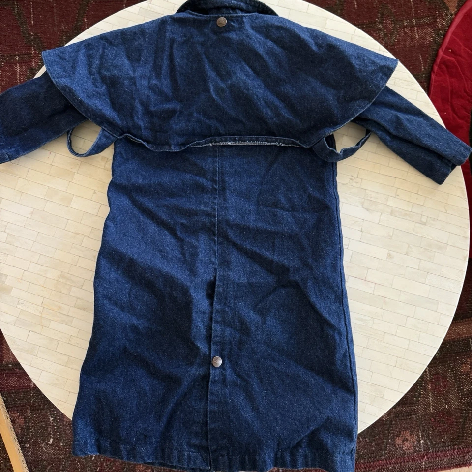 Abrigo Western Vintage Saddlesmith Outfitters by Action Juvenil Denim Plumero Talla 2/3 Foto 3 de 4