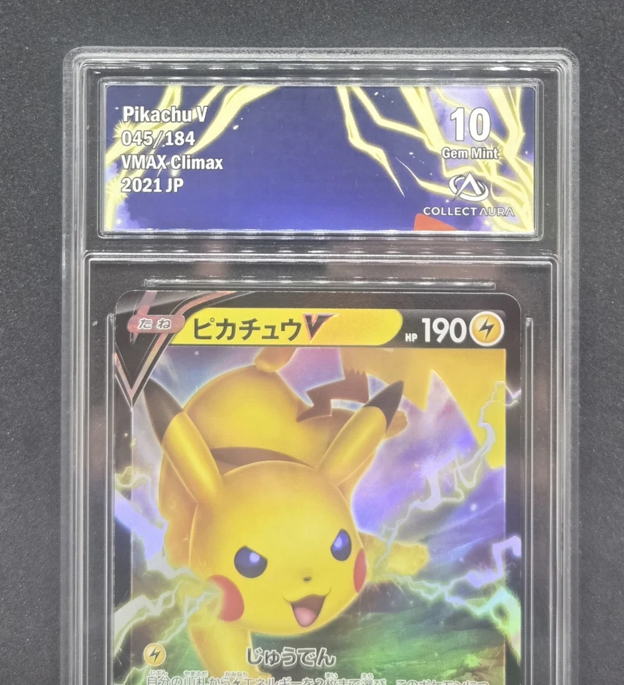 Carte Pokémon : Pikachu V UR 2021 Vmax Climax 45/184 CA 10 🇯🇵 - Photo 1/2