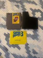 Super Mario Bros 3 Nintendo NES Authentic Cartridge & Book look at photos