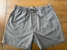 Reef Men Shorts Sz L Lg Large Logo Drawstring Pockets Key Bunge