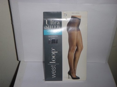 West Loop Reinforced Pantyhose - Reinforced Toe - Size E - Coffee