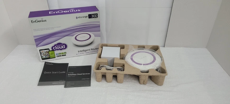 EnGenius OEM ESR350 2.4GHz Wireless 1x/4x Gigabit Cloud Router with USB Port - Image 2 of 4