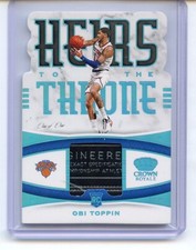 2020-21 Panini Crown Royale Obi Toppin Heirs to the Throne Rookie SuperPrime 1/1