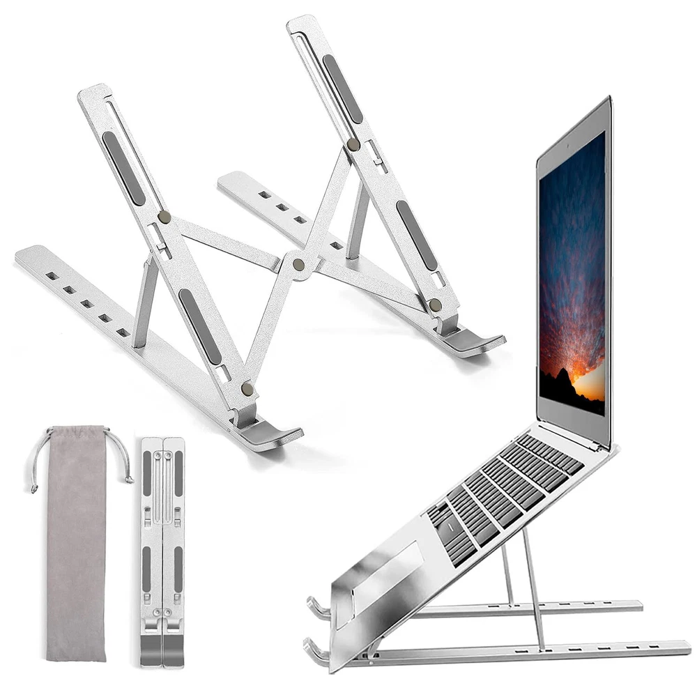 Laptop Stand for Desk, Adjustable Laptop Riser Computer Stand, Ergonomic Fold...