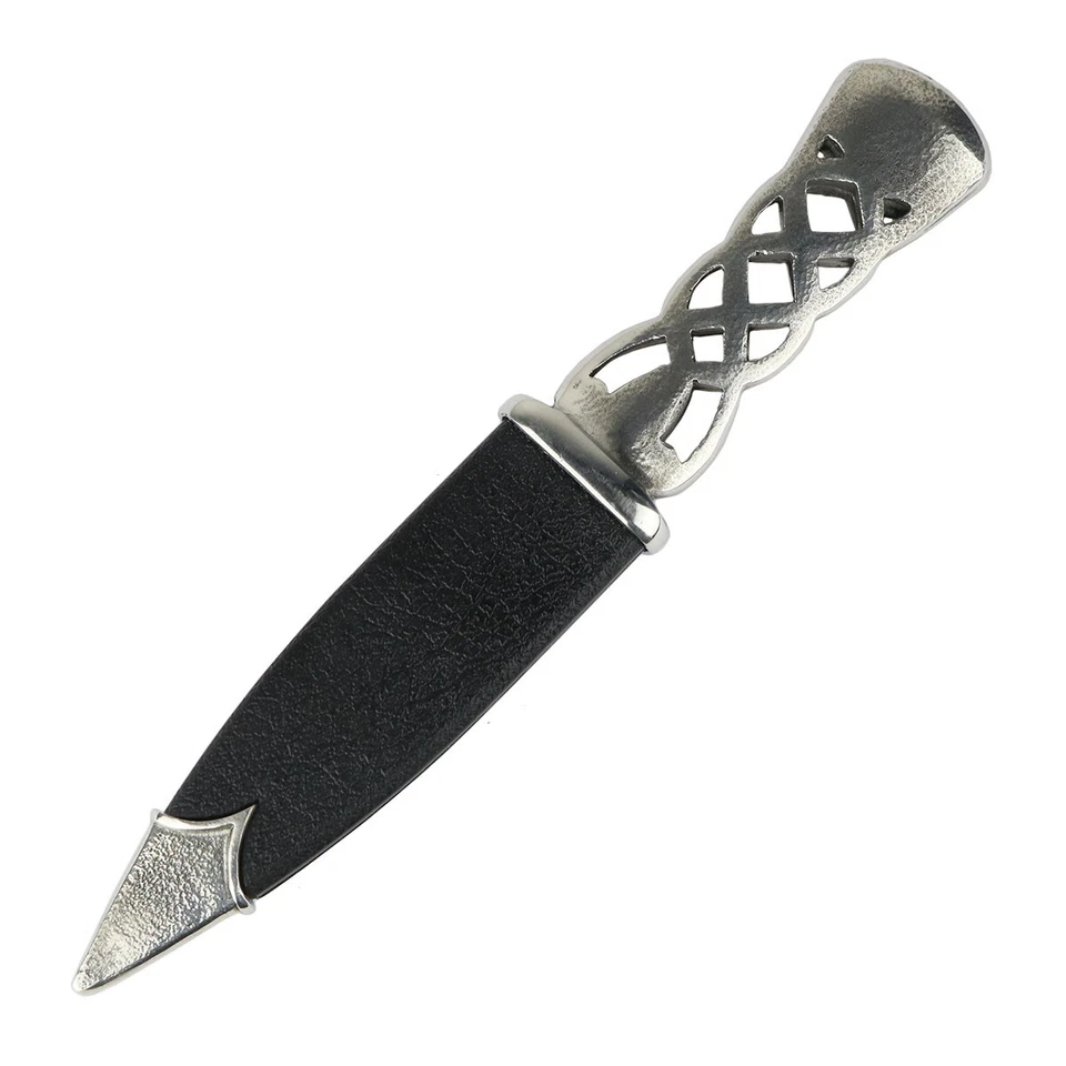 Pewter Celtic Knot Sgian Dubh - Made in Scotland - Image 2 of 4