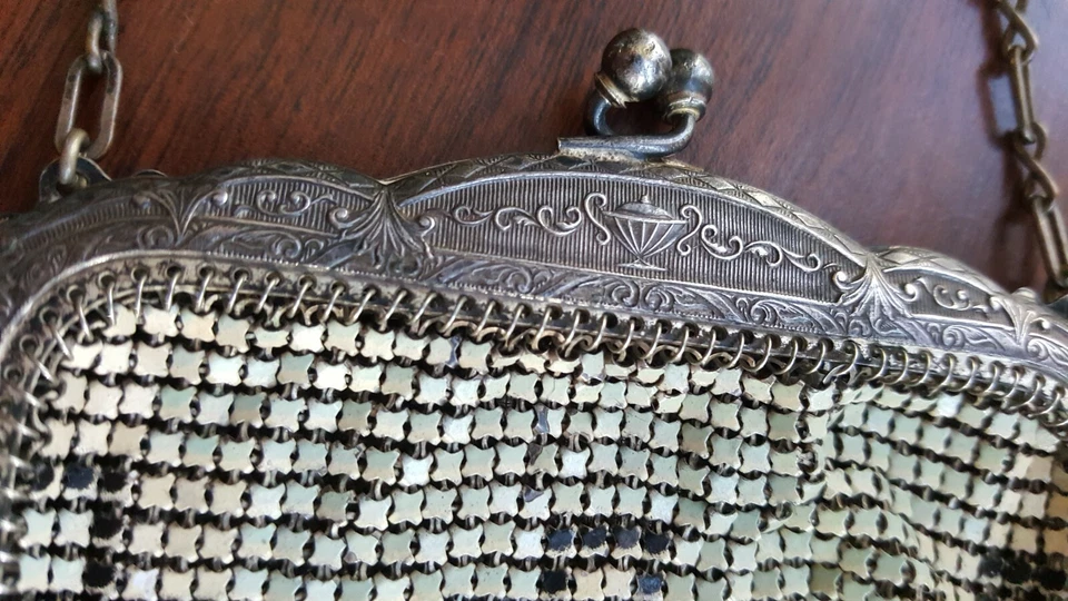 Cartera bolso cota de malla vintage Whiting & Davis EL SAH Foto 2 de 4