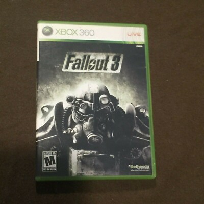 Microsoft XBox 360 Video Game Fallout 3 Rated M NICE