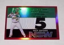 2007 Topps Chrome Generation Now Red Refractor 364 Nick Swisher (#/99)  A's
