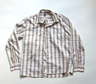 odlo button down shirt long slleve size M