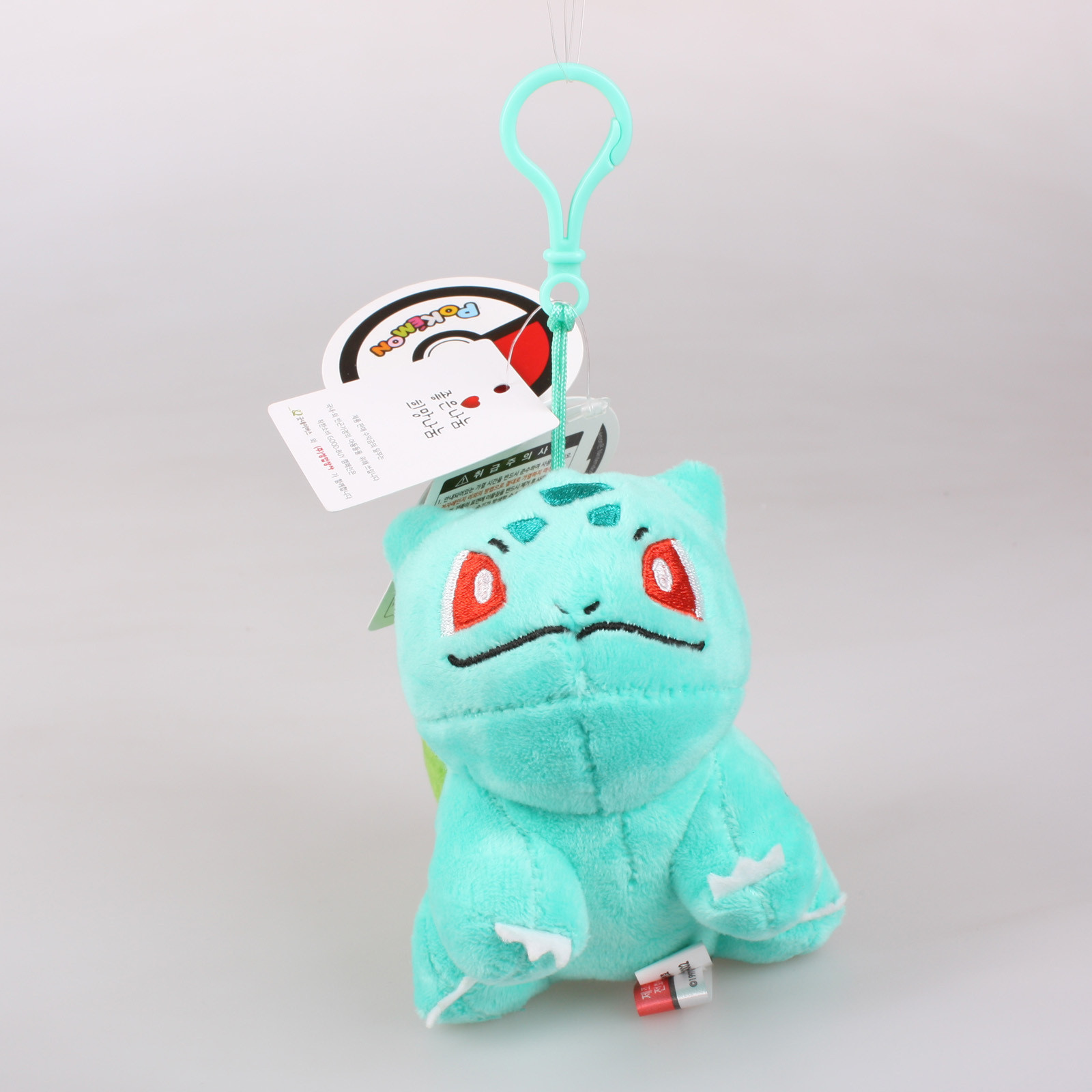 Licensed 12Cm Pokemon Bulbasaur Plush Toys Soft Doll Key Chain Ring Bag ...
