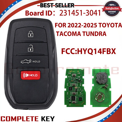 NEW SMART KEY REMOTE FOB FOR 2022-2025 TOYOTA TACOMA TUNDRA 8990H-0C011 HYQ14FBX