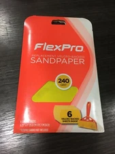 FlexPro 400-06240 6 in. L 240 Grit Abrasive Mineral Sandpaper 6 pk