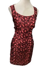 Jacques Vert Black Coral Wiggle Dress Size 14 Fit 12-14 Bnwt Rrp £169 Lgth 37”