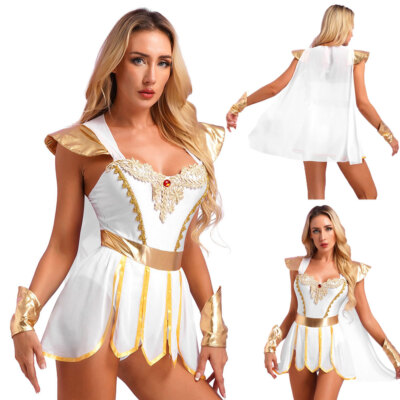 Damen Ägyptische Königin Kostüm Sexy Cleopatra Kaiserin Cosplay Outfit Bodysuit