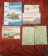  1940's  50' Vintage Fold Out Boat  Brochures 