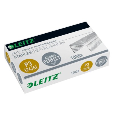 Leitz 5570 Heftklammern 20000 Stück verzinkt 24/6 für Tacker Heftgerät Hefter