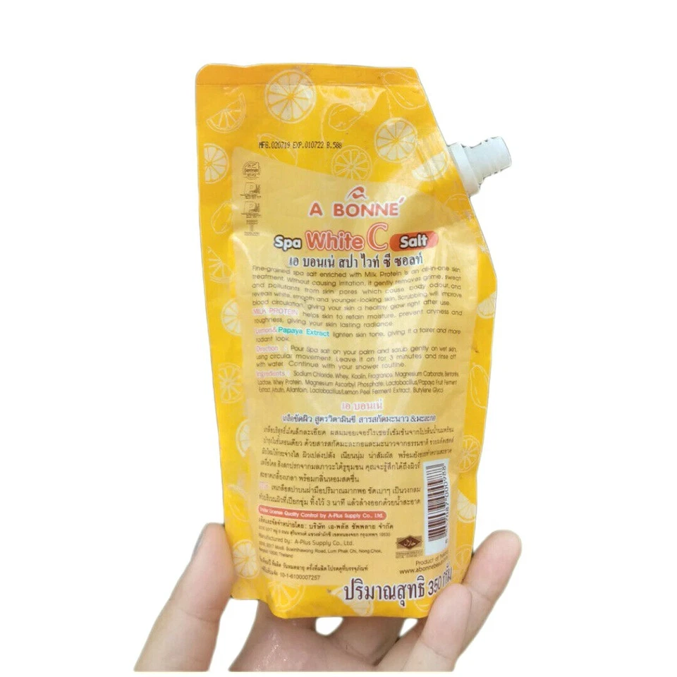 5 x A BONNE' Spa White C Salt Vitamin C Moisturizing Smooth Baby Skin Scrub 350g - Image 4 of 4