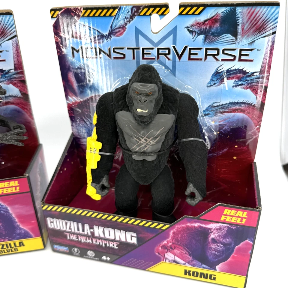 Bundle Godzilla x Kong The New Empire Kong and Godzilla Real Feel Playmates - Image 2 of 4