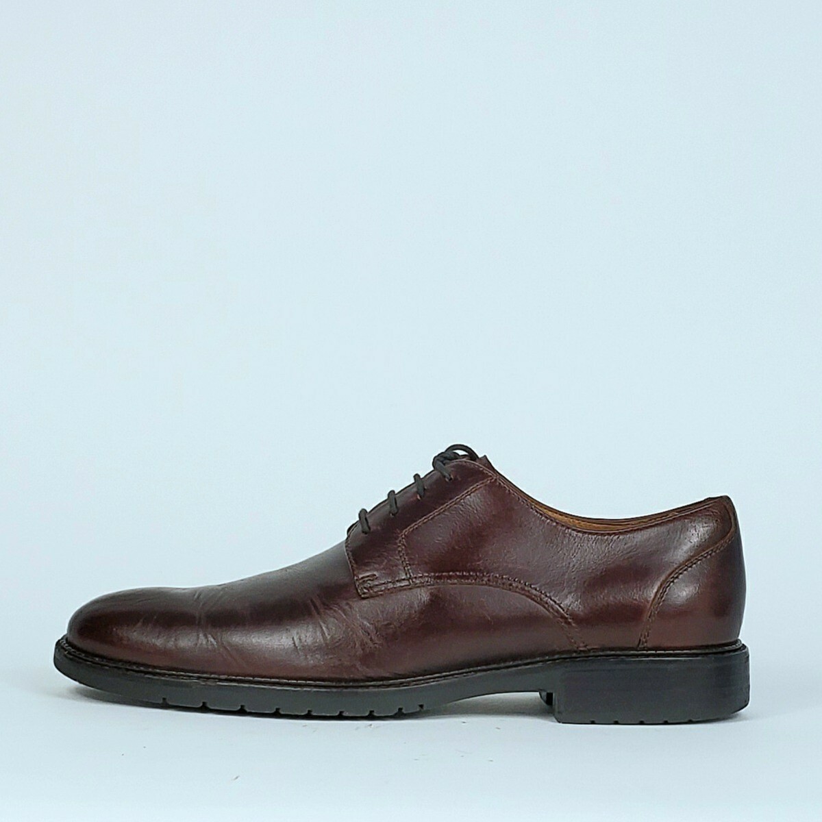 Johnston Murphy Shoes Men 10M Brown Leather Plain Toe Derby  display picture 3